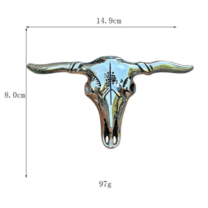 Cow skull belt buckle Western cowboy Europe and America