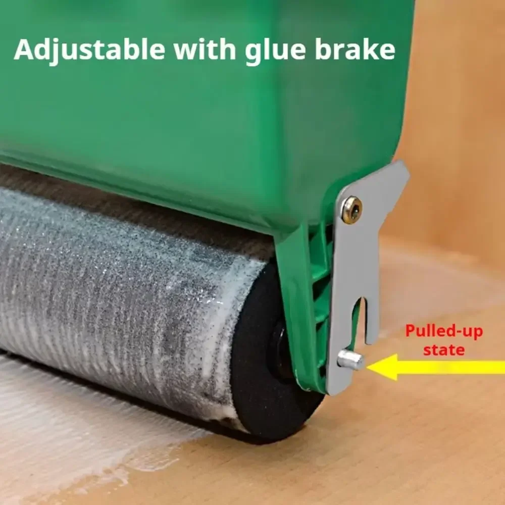 

ABS Industrial Plastic Manual Glue Machine Aluminum Roller Core Sponge Roller Drum-type Manual Gluing Machine Adjustable