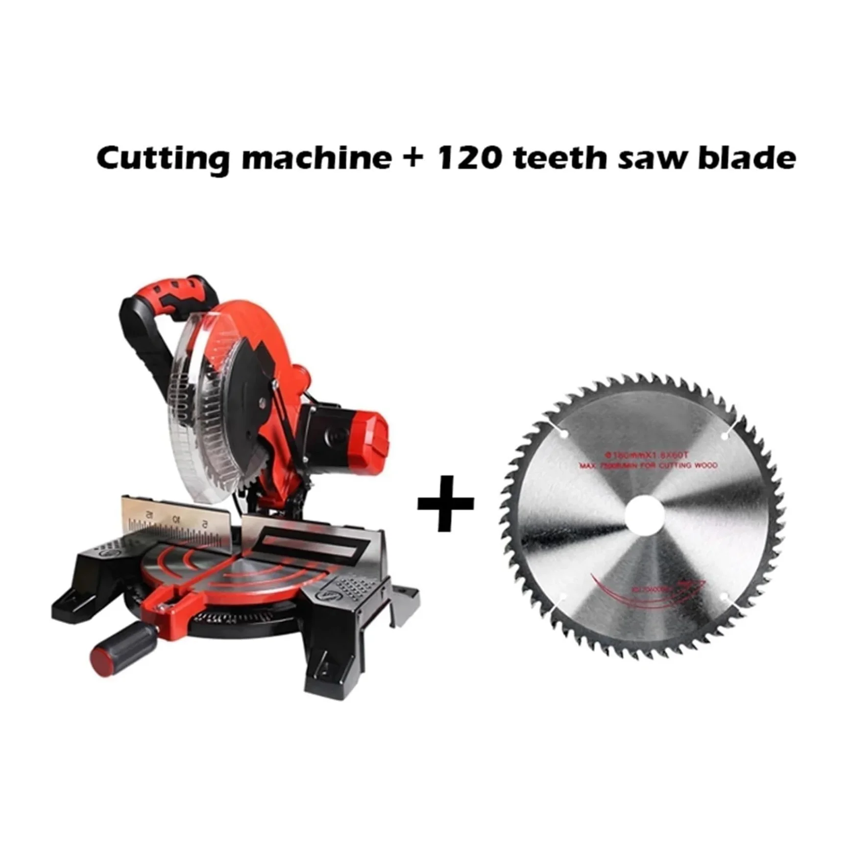 220V 10Inch Electric Saw Aluminum Machine 1800W 45 Degree Cutting Miter Multifunctional Circular Saw