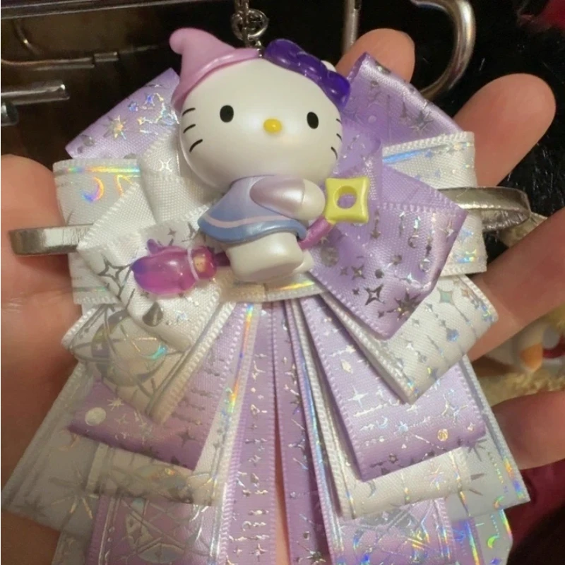 Novo genuíno sanrio hellokitty constelação estudo série caixa cega brinquedos acessório de cabelo saco charme caixa mistério presente aniversário da menina