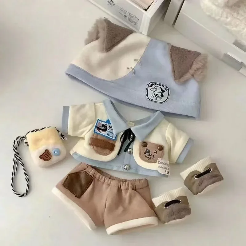 

Doll Accessories 20cm Doll Clothes Plush Toys Everyday Cute Cool Suit Cotton Dress No Attribute Doll Replacement Suits
