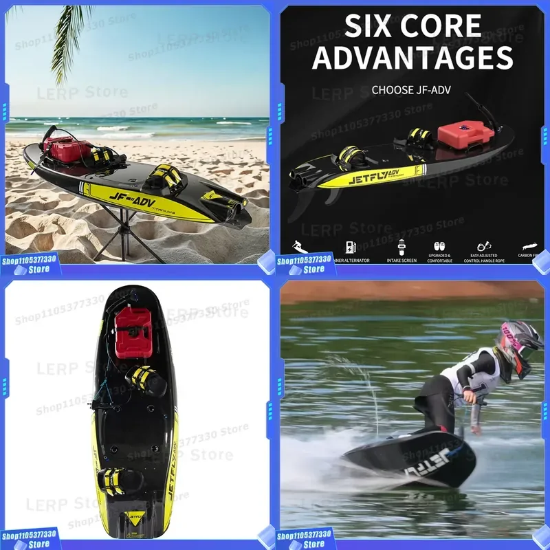 Best Quality JetFly ADV 110CC Carbon Fiber Petrol Surfboard 9.2L Fuel Capacity 62KM/H Long Distance Oil Powered EFI Jet-board