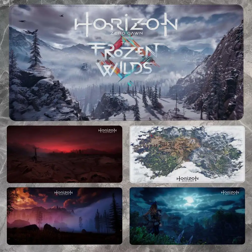 Horizon Zero Dawn Mauspad, 90 x 40 cm, rutschfestes Gaming-Mauspad, Gamer-E-Sport-Mauspad, Spiel, mechanische Tastatur, XXL-Schreibtischunterlage