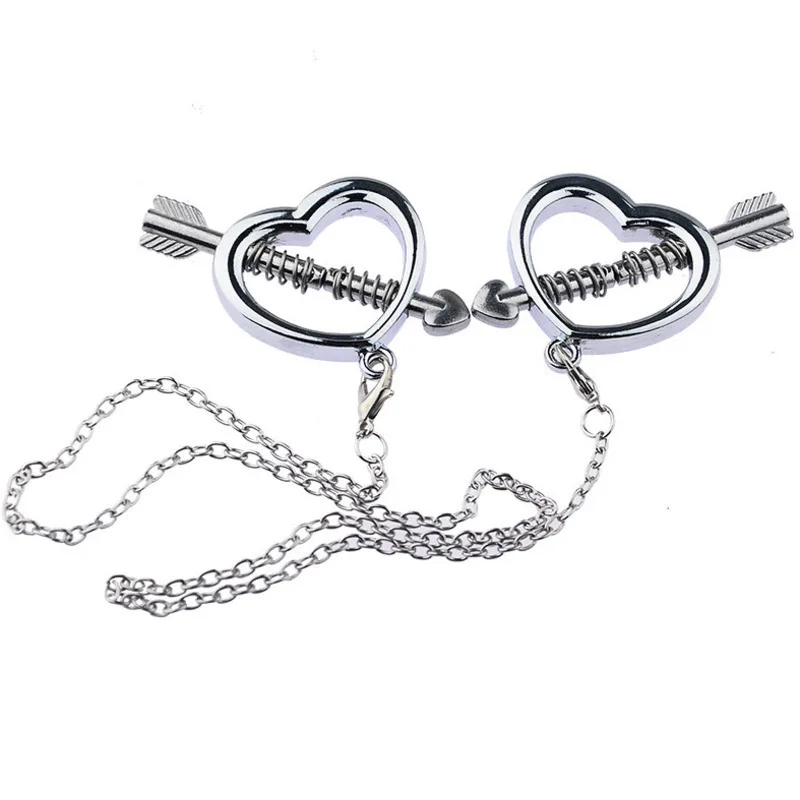 Nipple Clamps With Choker Set Nipple Clips Chain Clamps For Women Chokers For Women Nipple Non Piercing Bells D4