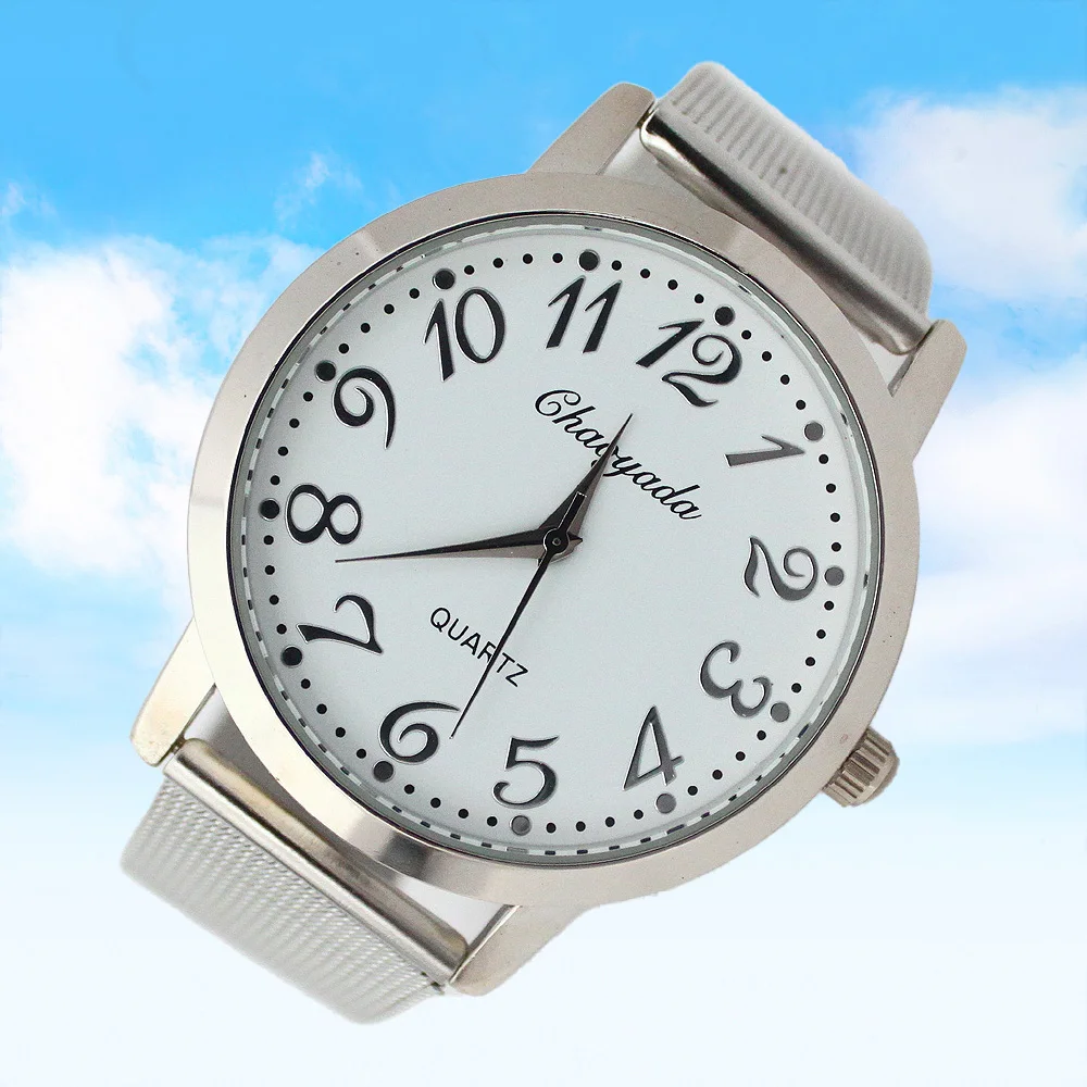 Fashion Watch Original Elastic Full Steel Bracelet Quartz Watches Old Men & Women Simple Watch Unisex Wristwatches