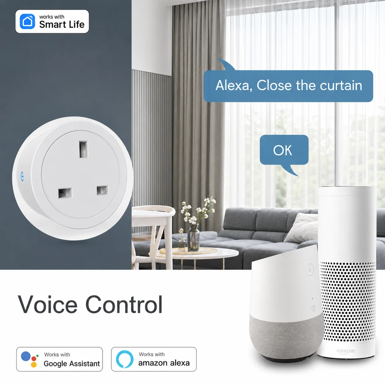 Tuya UK-standaard slimme stekk - Home Automation Ideas recensie en prijs