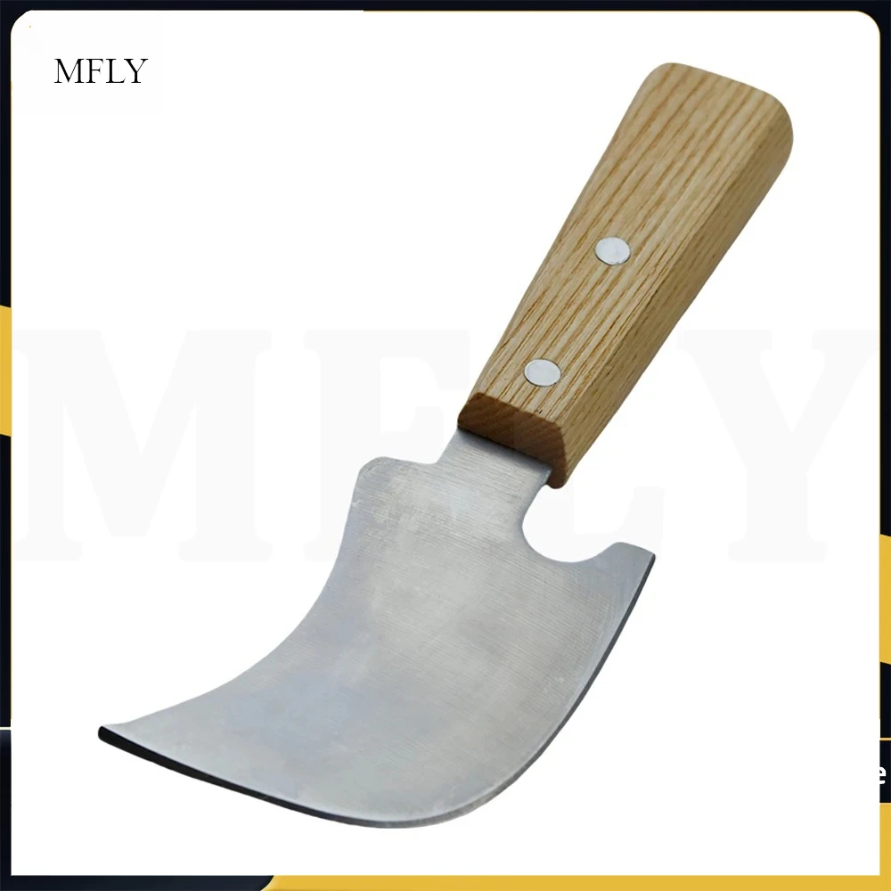 

20cm Quarter Moon Knife Weld Seam Guide Cut Trimming Knife 1Pcs Groove Vinyl Floor Sciving Leather Cut Trimming Knife