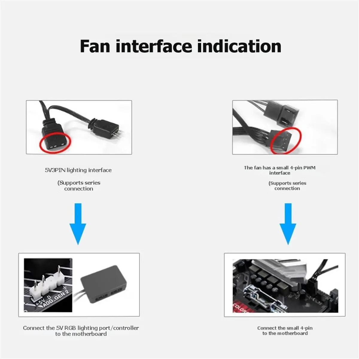 140mm ARGB Case Fan 14CM PC Cabinet Cooler Silent 6-30dBa 89CFM Big Airflow Support 5V ARGB SYNC Reverse