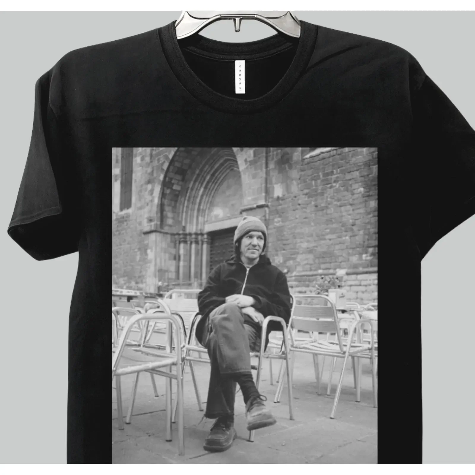 Elliott Smith T Shirt 90s Indie Rock Singer Songwriter  vintage Washed Top For Everyday Wear streetwear Slightly fashion Soft