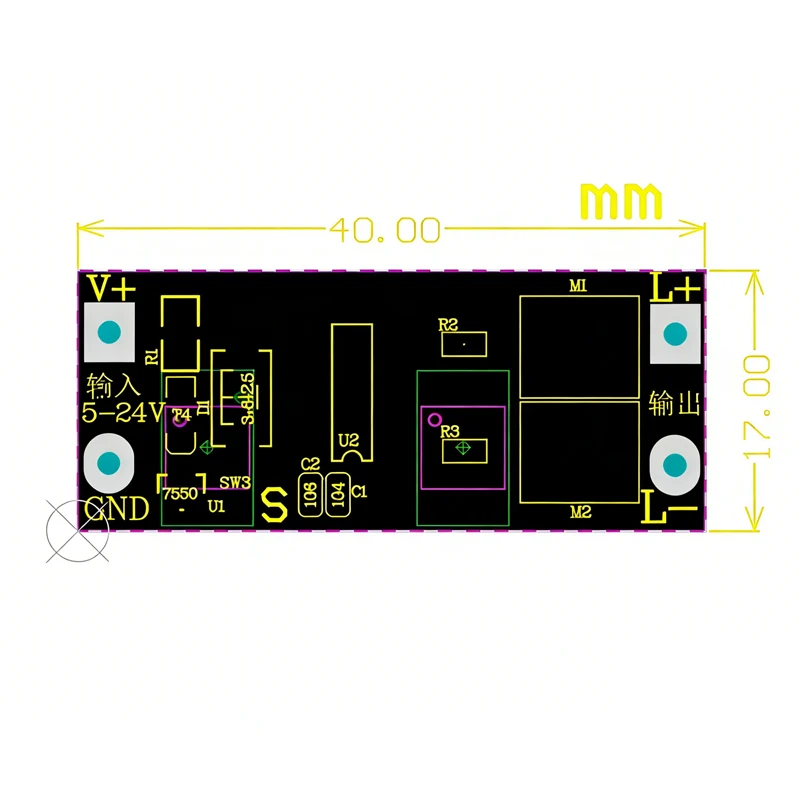 1/5/10Pcs 5V To 24V Universal LED Fade In Fade Out Controller Soft Start Anti-Impact Strip Slow Switch PWM Dimming Driver Board