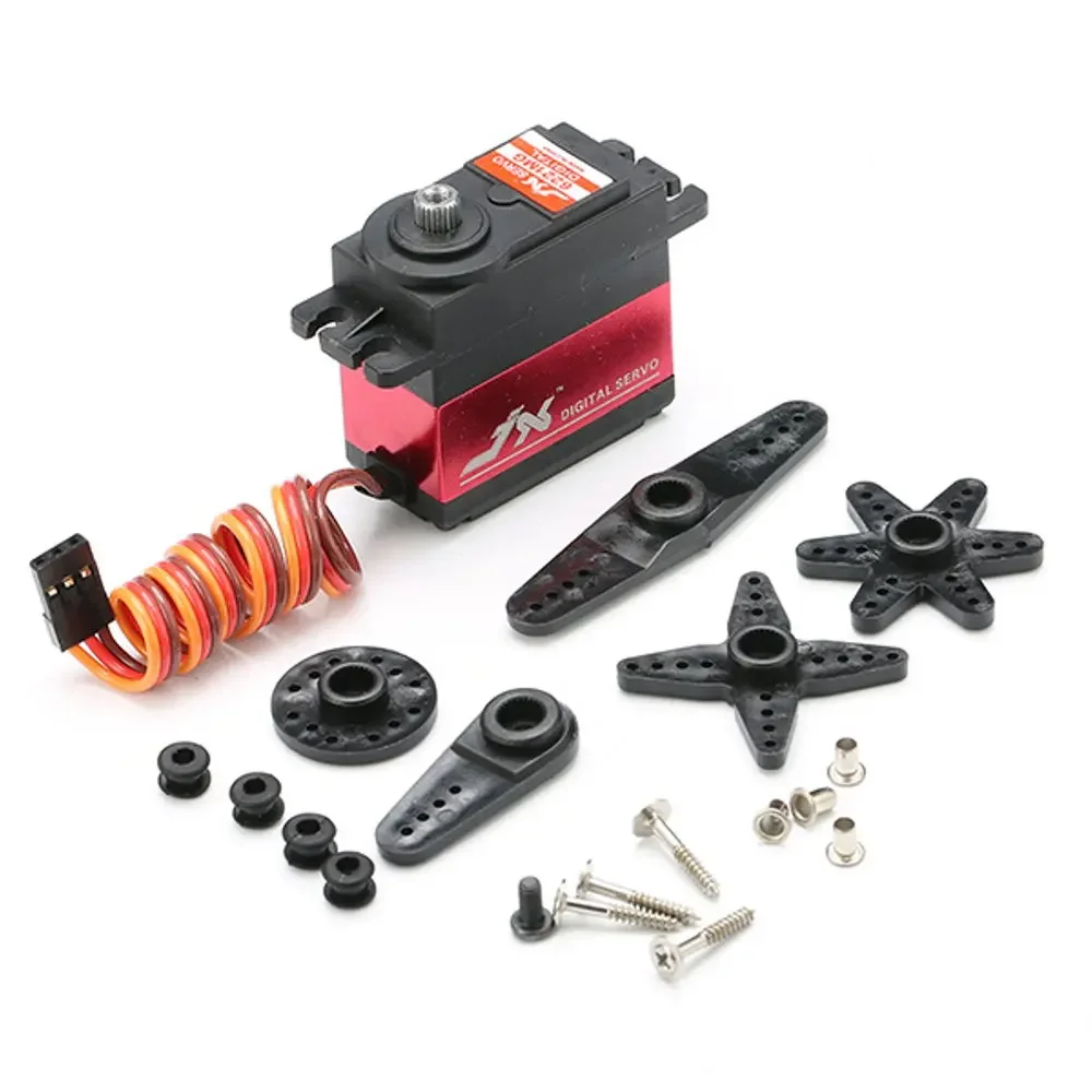 JX Servo PDI-6221MG 20KG couple élevé engrenage métallique étanche Servo numérique pour voiture RC chenille RC bateau hélicoptère modèle pièces