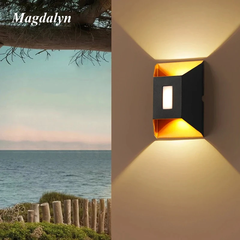 

Magdalyn Nordic Waterproof Outdoor Light Bright Patio Building Led Modern Decoration Indoor Aluminum Up Down Internal Wall Lamps