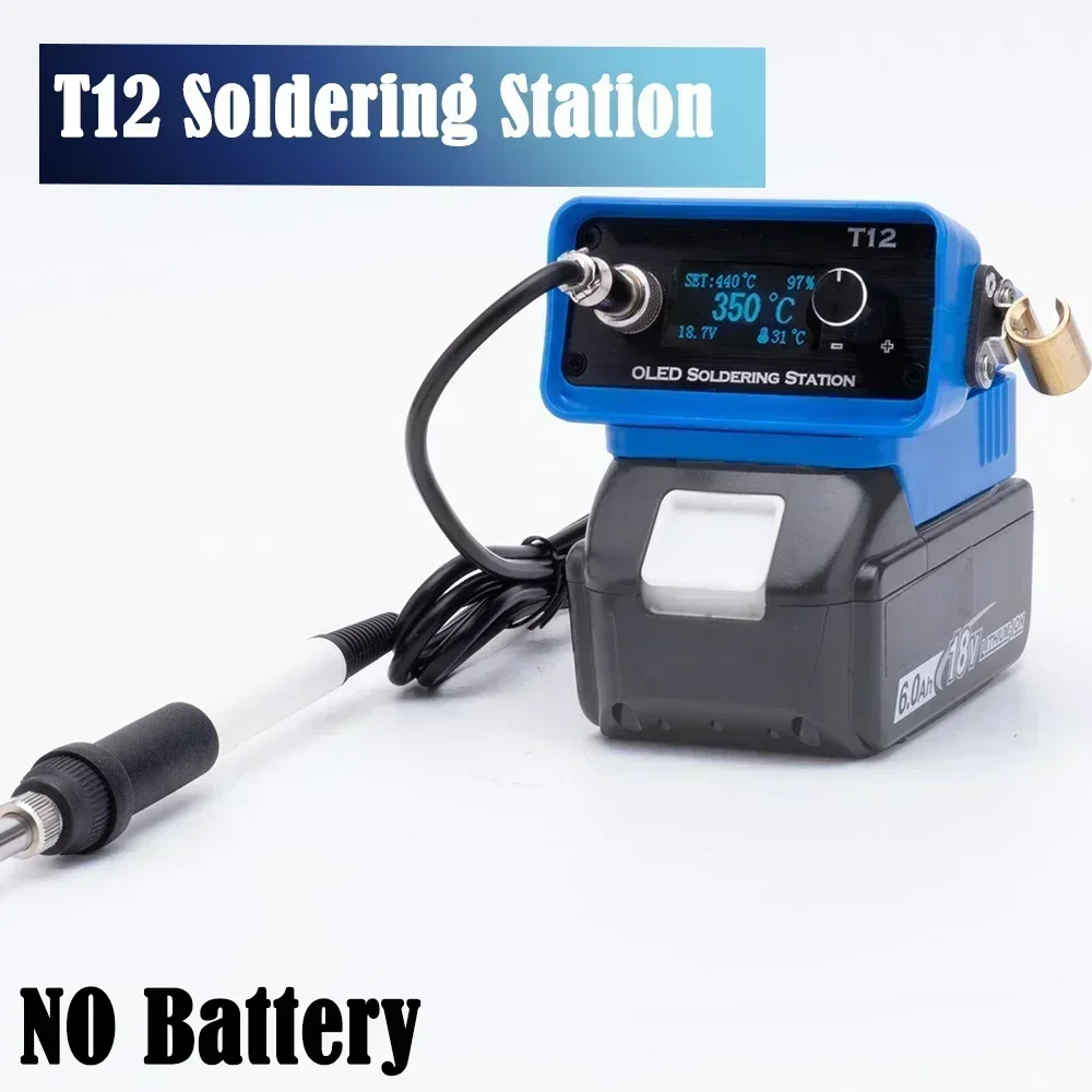 

OLED T12 Cordless Soldering Iron Station Electric Solder For Makita 18V BL1830 Lithium Battery Welding Iron DIY (NO Battery )