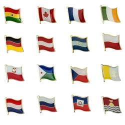 Flags, badges, and pins of countries around the world--