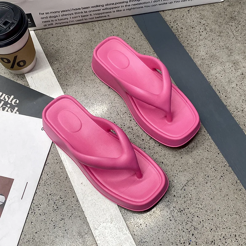 

Women Stylish EVA Flip-Flops Comfortable Soft Anti-Slip Anti-Odor Fashionable Versatile for Beach Summer Casual Wear Beach Shoes