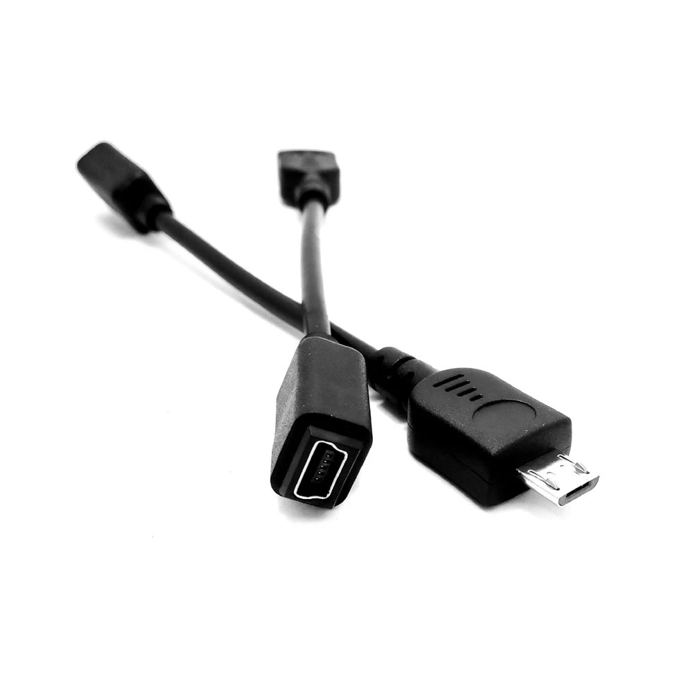 Presa Mini Usb diritta corta a adattatore per cavo con spina Micro USB per cellulari e tablet