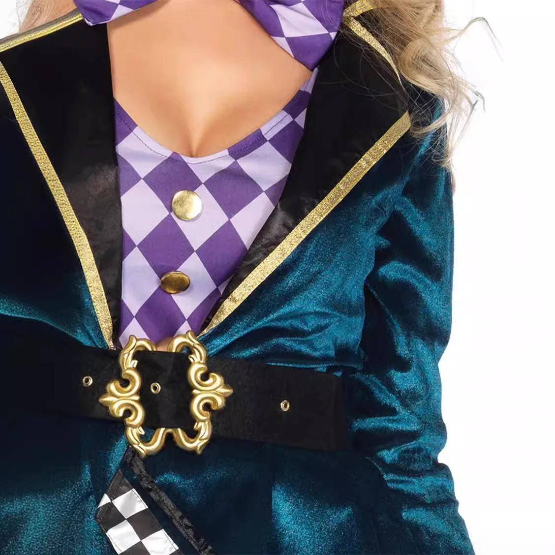 Dorosła kobieta alicja kostium magika Halloween szalony kapelusz Cosplay kostium sceniczny kostiumy na Halloween dla kobiet