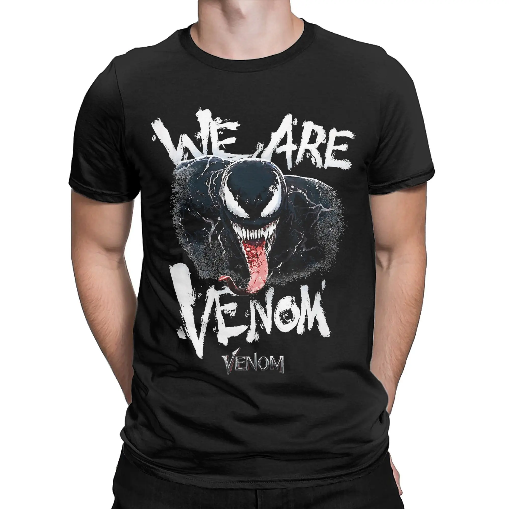 Ullzang Savage Venom Tshirts Men 100%Cotton Short Sleeve O-neck Summer Top Tee