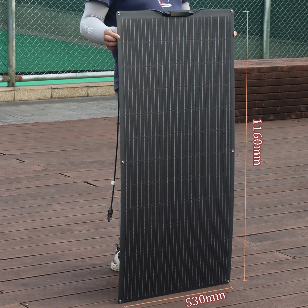 450 واط 300 واط 150 واط ETFE مجموعة اللوحة الشمسية كفاءة عالية 23% 12 فولت 24 فولت نظام شاحن البطارية الشمسية للمنزل سيارة RV قارب تخييم السفر #4