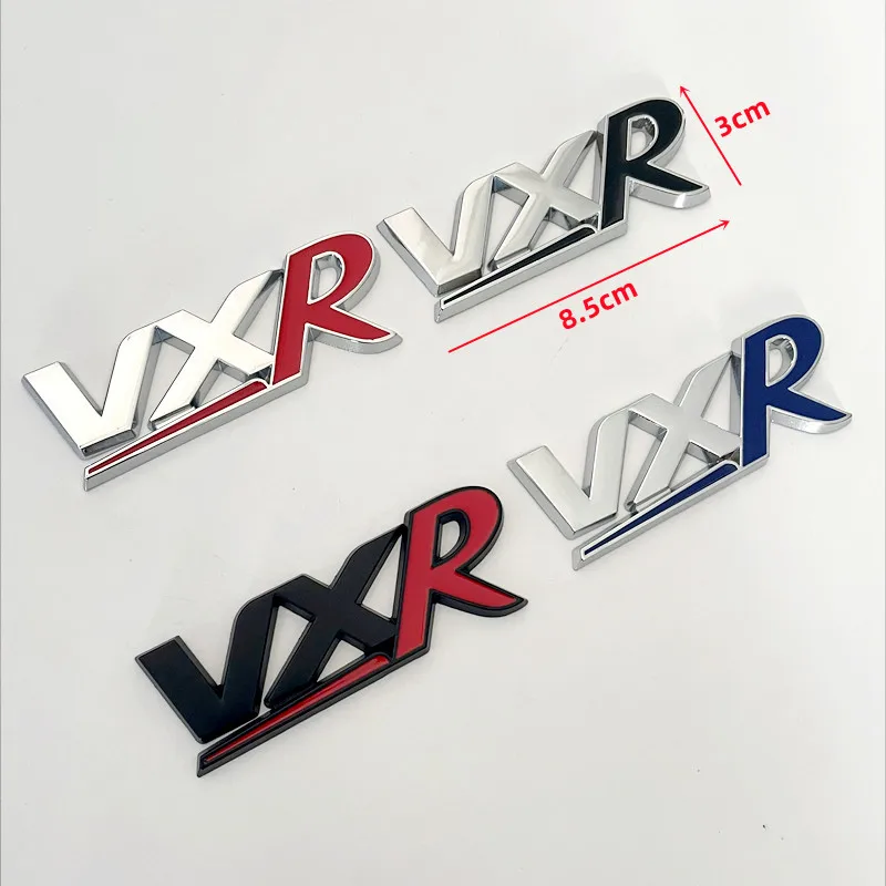 3D Metal Chrome Black Red Logo VXR Emblem Car Fender Side Badge Rear Trunk Decal For Buick New Regal VXR Sticker Accessories