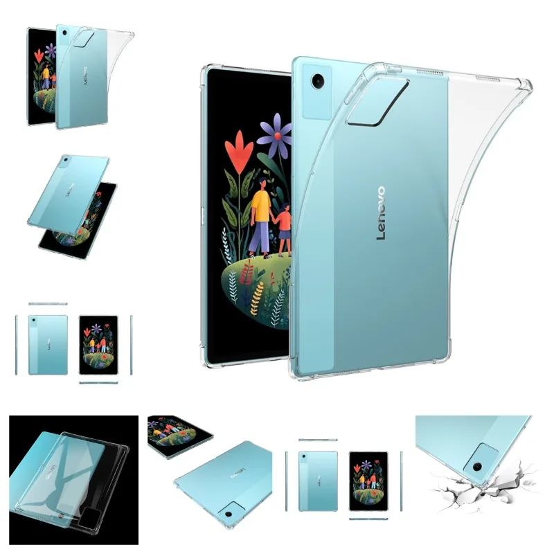 

For Lenovo Idea Tab Plus 12.1 Case TPU Shell Transparent Airbag soft Cover Funda For Lenovo Xiaoxin Pad 12.1" 2025 accessories