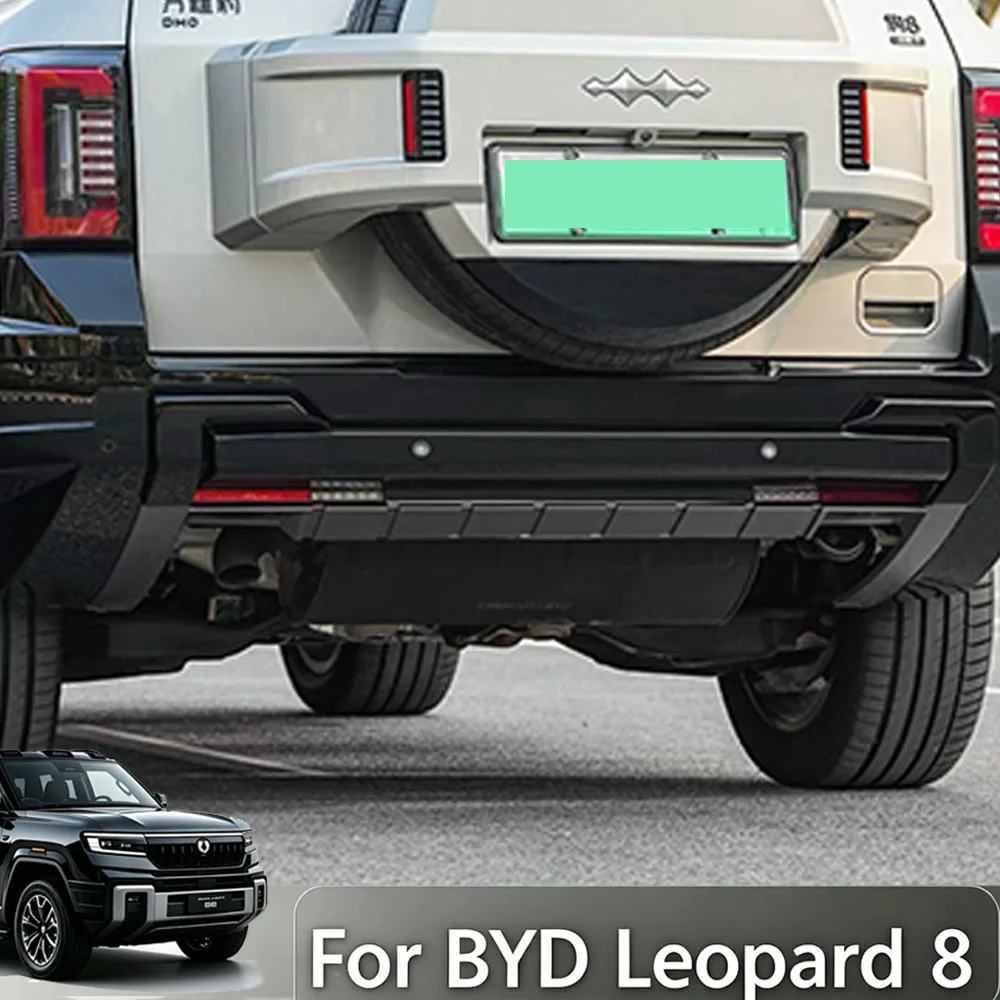 For BYD Leopard 8 Denza B8 2024-2026 Kit Front Rear Bumper Gloss Black Trim Stripe Exterior Styling Modification Accessories