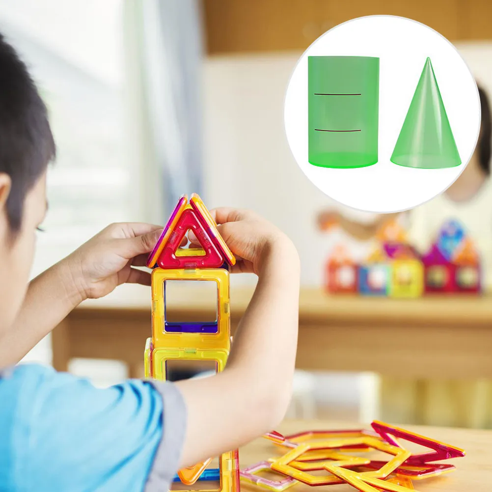 

Набор из 2 демонстраторов соотношения объемов цилиндра и конуса, учебные пособия по геометрии для изучения математических формул (цилиндр, конус)