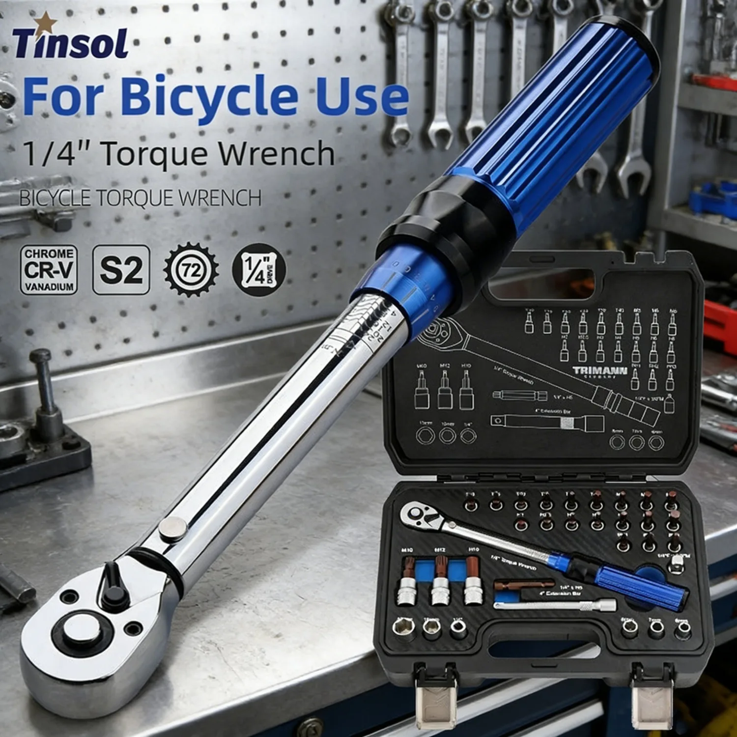 

TINSOL Complete 32-Piece Torque Wrench Kit with Triple Flare Tool for Leak-Proof Brake Fuel and Transmission Cooler Line Repairs