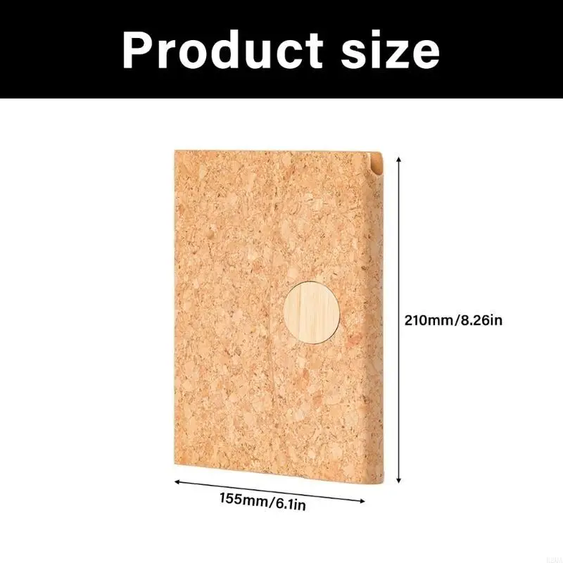A 5 Notebook 5 Notebook Cork Cork Notepads gruesos Papelera papelería retro
