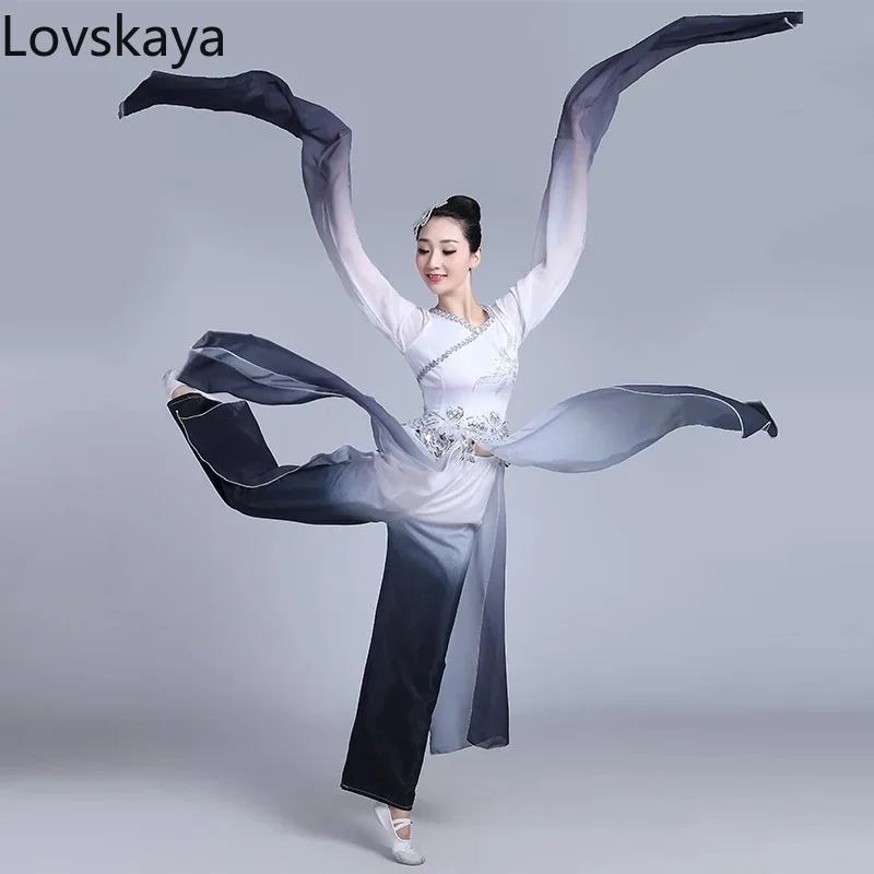 

New Modern Dance Performance Clothing High Quality Classical Dance Clothes Costumes Female Clothes Chinese Painting Style