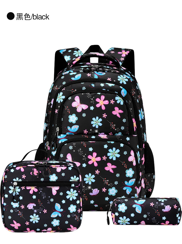 Cute Student Backpack 3pcs/set Primary Schoolbag Rabbits and quicksand Kawaii Student Backpack Teenage Girls Handbag Rucksack