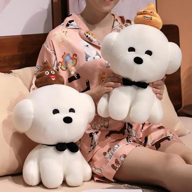 Stuffed Dog 30cm Poop Puppy Plush Doll Soft Animal Plush Toy Cuddly Children Toy Dog Plushies For Sofa Bedroom Decoration