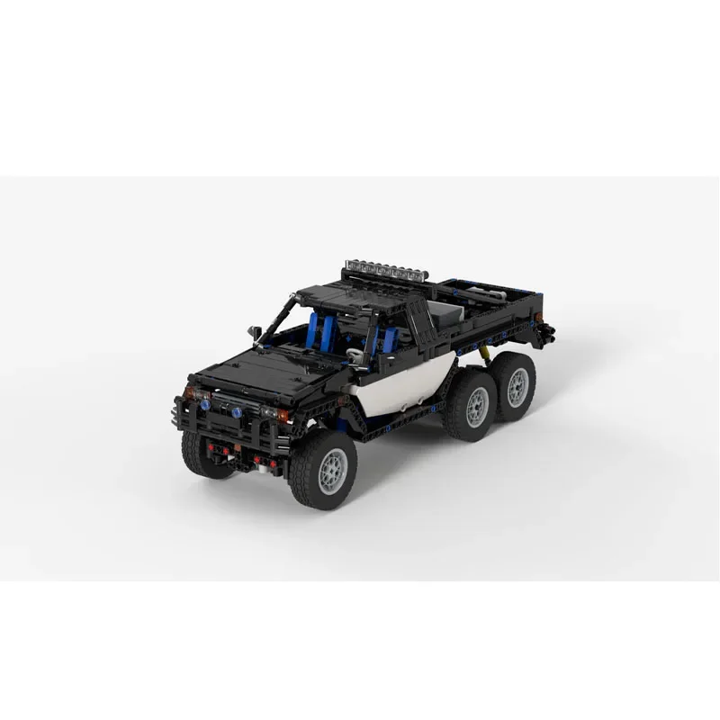 MOC-93219 Électrique RC Cargo Camion 6x6 Nuit De Construction Modèle 1146 Pièces MOC Creative Garçon Anniversaire décennie s De Construction Jouet Cadeau