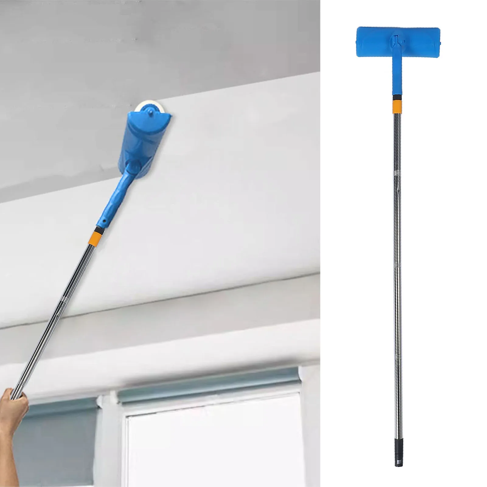 Ceiling Paint Roller 10 Inch Home Ceiling Paint Roller Convenient Handle Adjustable Reusable with Roller  for Window