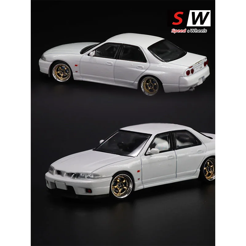 SW Model Play 1:64 Car Model Modified Wheel Hub Diameter 9.7mm Closed Tire with Caliper Electroplating WORK S1