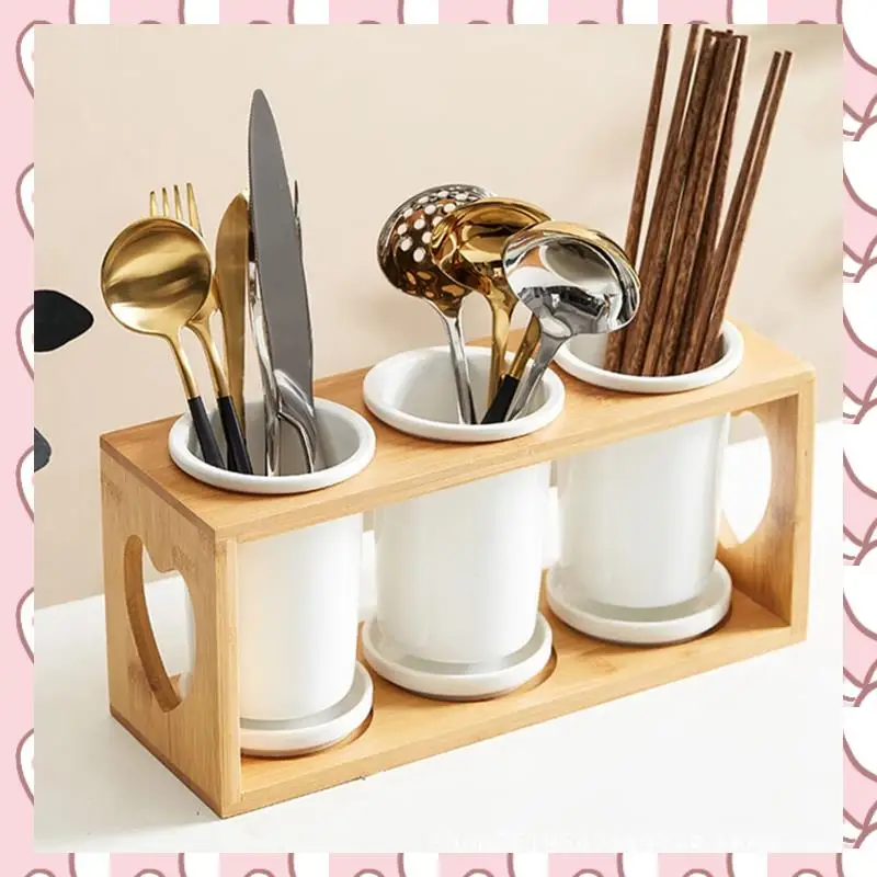 

HHTL 1 комплект, держатель для палочек для еды, органайзер для столовых приборов, органайзер для столовых приборов, органайзер для столовых приборов для ящика, деревянная посуда, прочный