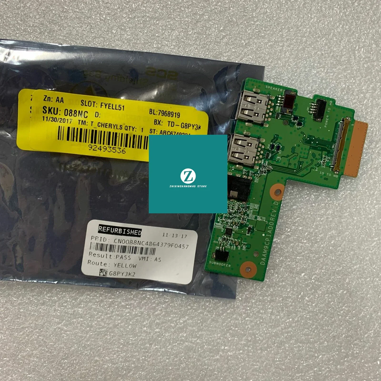 

0088NC ДЛЯ DELL Inspiron 15-7559 5577 7557 5576 USB АУДИОПЛАТА 088NC DAAM9CPIAD0