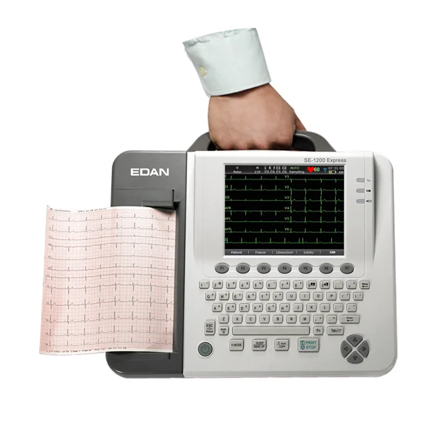 EDAN SE-1200 Express Portable   12 channel Resting Electrocardiograph  machine