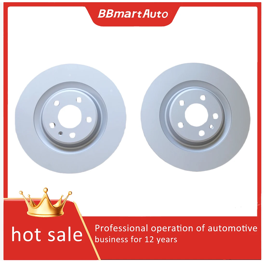 

8W0615601K Rear brake disc 2pcs For Audi A6 Quattro S5 A5 Quattro BBmartAuto
