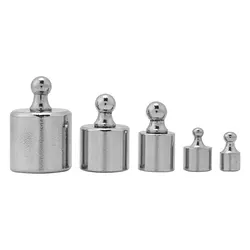 New 5Pcs/Sets 1g 2g 5g 10g 20g 50g 100g Grams Accurate Calibration Set Chrome Plating Scale Weights Set For Home Kitchen Tool