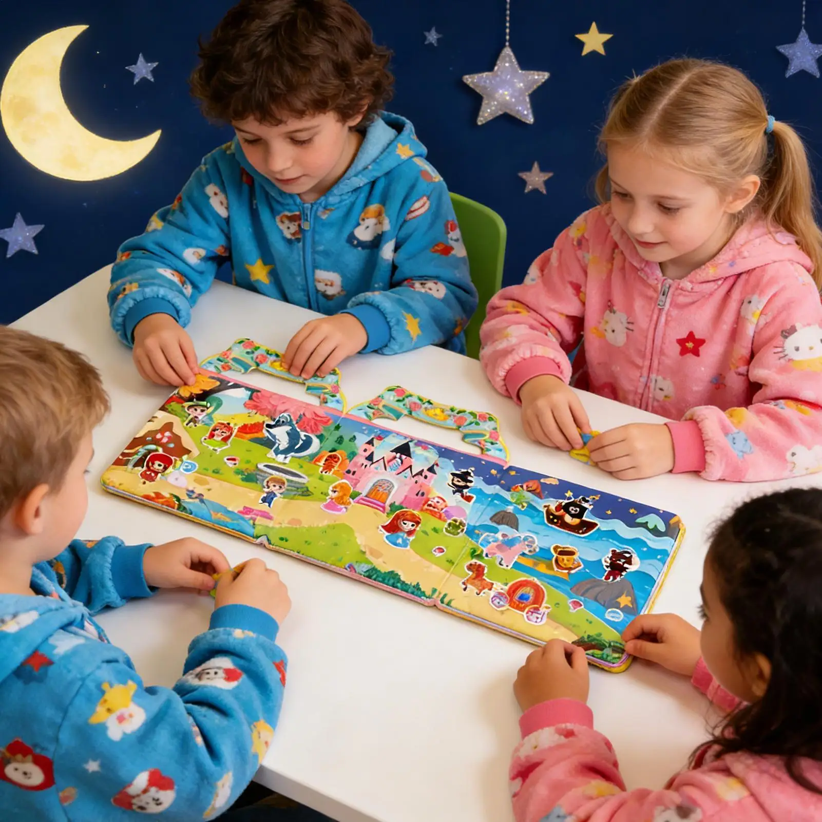 Reusable Sticker Book Quiet Cartoon Sticky Toys Sticker Activity Book For 0-3 Years Old Boys Girls Youth Home Travel School