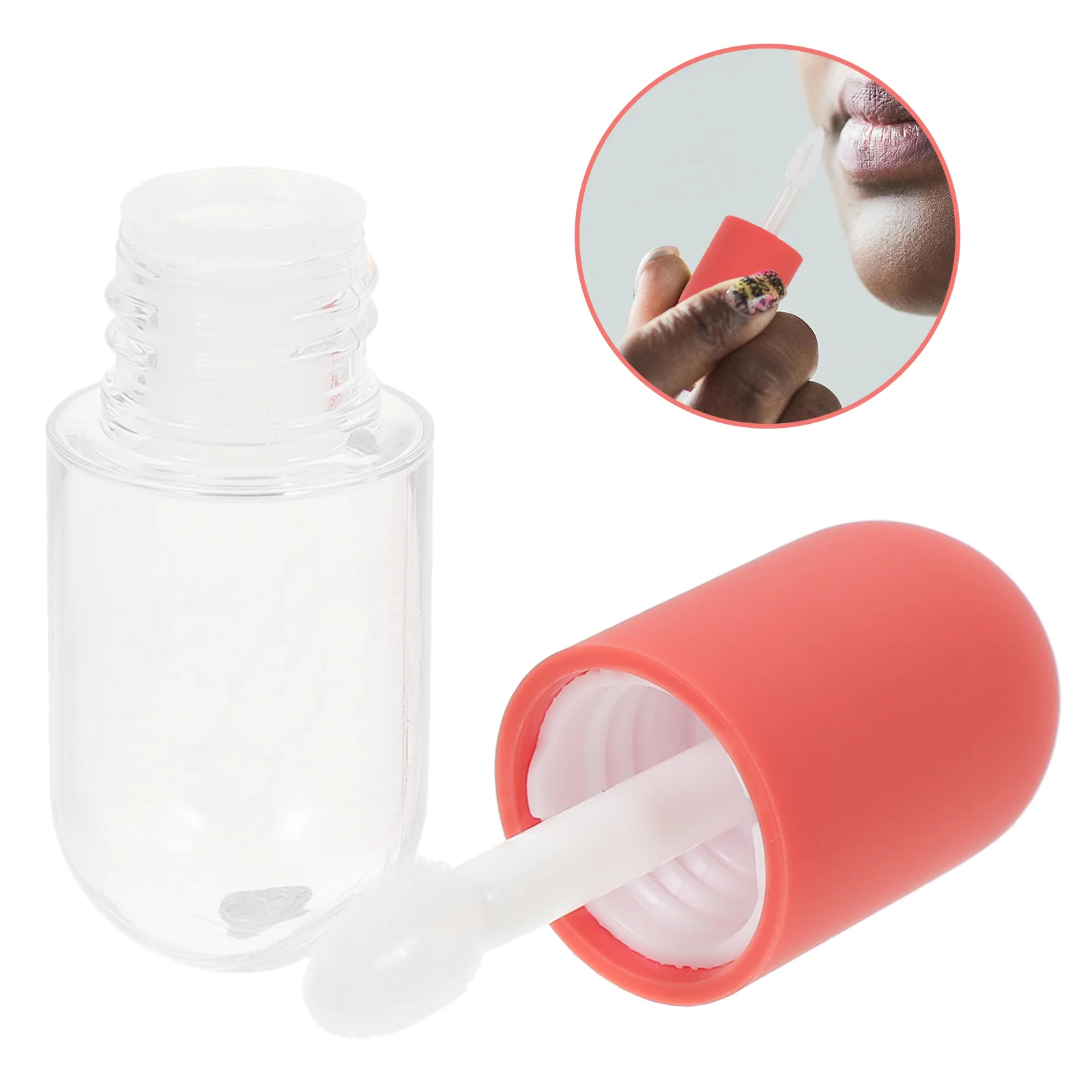 10 Pcs Lip Gloss Tubes Balm Containers Empty of Stick Bottles Mini Air Traffic Control Red