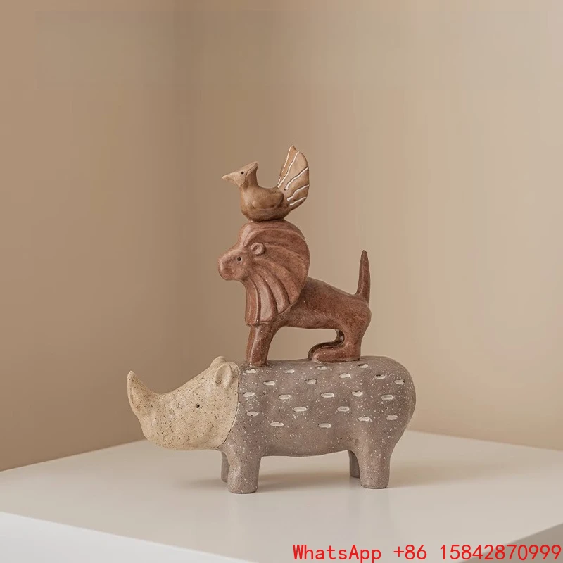 

Handmade ornaments Creative resin animal living room Home accessories