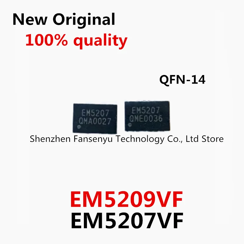 

(5-10piece) 100% New EM5207 EM5209 EM5207VF EM5209VF QFN-14