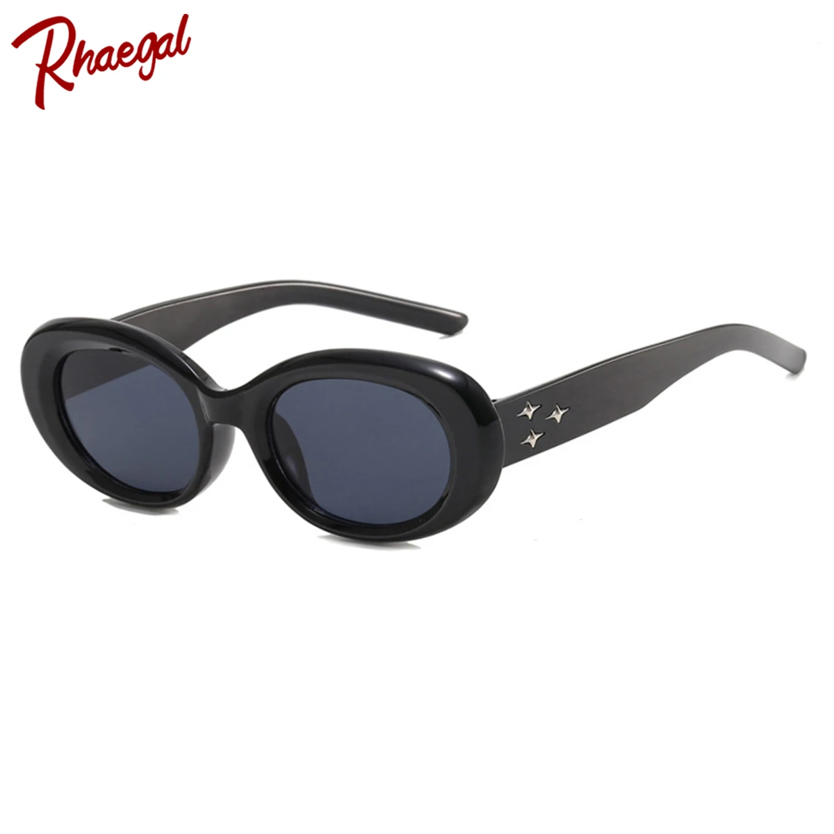 Rhaegal New Trendy Oval Lens Sunglasses for Women Fashion Versatile Daily Wear Sun Shade Glasses Best Gift Eyewear