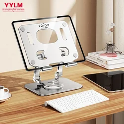 Aluminum Tablet Stand Desk Riser 360° Rotation Multi-Angle Height Adjustable Foldable Holder Dock for Xiaomi iPad Tablet