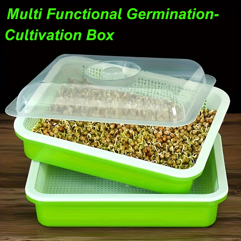 L Microgreens Sprouter Tray Hydroponic / Sprouting Tray For Sprout Horticultural Hydroponic Systems Tray Garden Nursery Potted