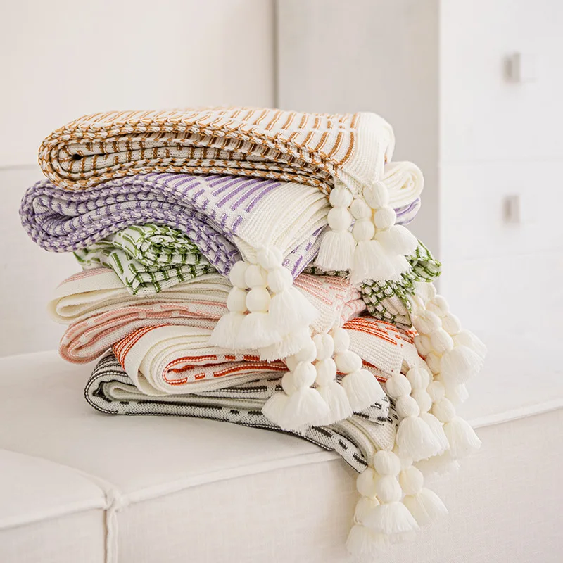 

1 шт., одеяло для дивана в скандинавском стиле Ins с ромбическим узором, офисное одеяло для сна, осеннее и зимнее одеяло для сна, покрывало для кровати, одеяло с кондиционером