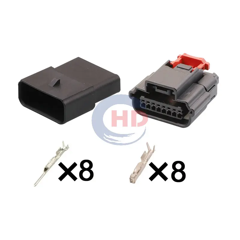 

1-20 sets 8 Pin Waterproof Electric Plastic Connector HD082B-0.6-11 31404-9110