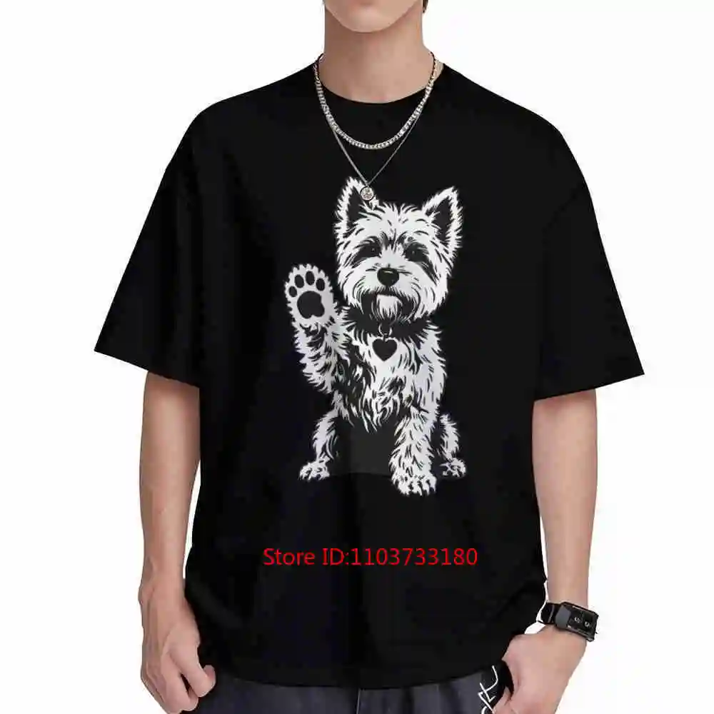 Cairn Terrier Heart Short Sleeve Tee 100% Cotton T-Shirt